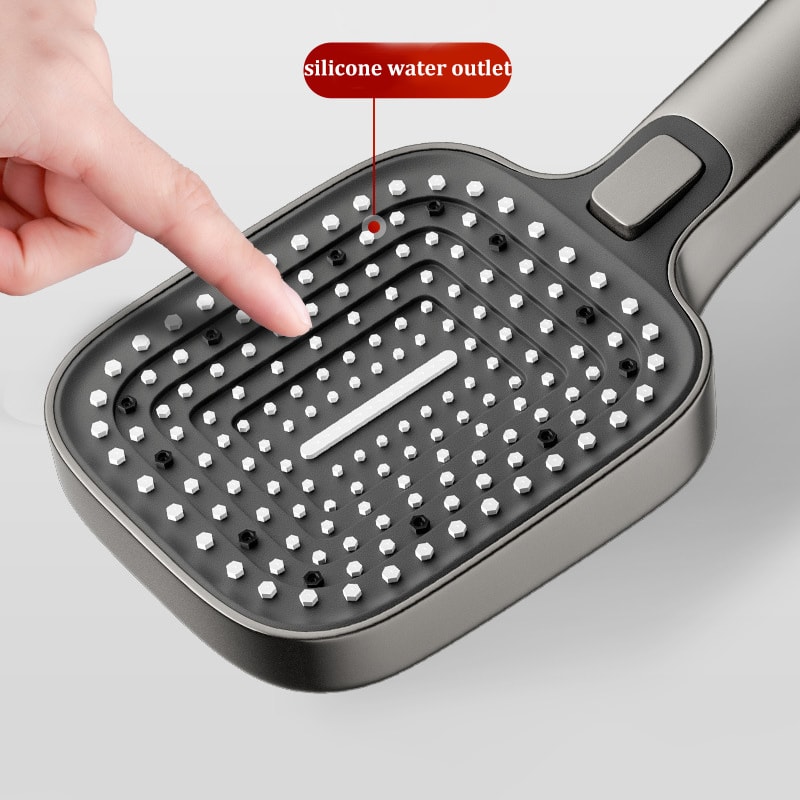 Large Panel Mode Pressurized Shower Head Bathroom Accessories Large Water Outlet Shower Set 4