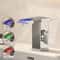 Luminous Waterfall Faucet Allcopper LED Light Hot And Cold Basin Faucet 1