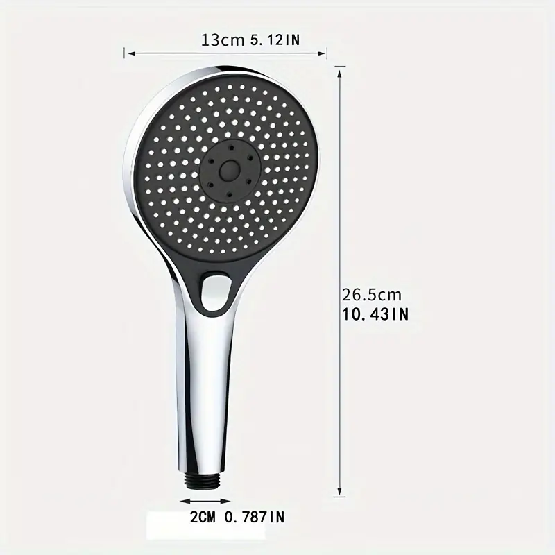 Highpressure Threespeed Shower Head With Large Panel Super Powerful Universal Bathroom Shower Head 5