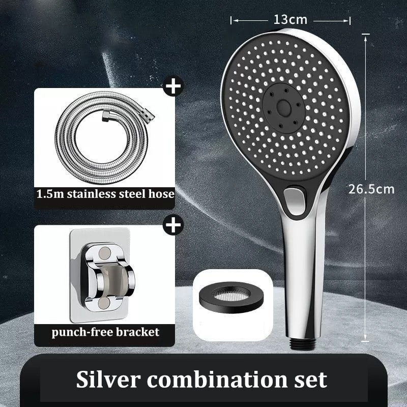 Highpressure Threespeed Shower Head With Large Panel Super Powerful Universal Bathroom Shower Head 6