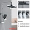 Large Size Shower Head Set with Modes Handheld Water Saving Shower and Booster Combination