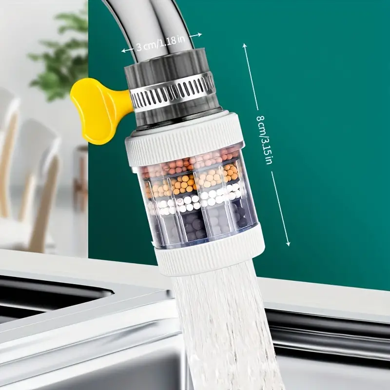 Activated Carbon Faucet Water Filter For Kitchen Removes Chlorofluoride Heavy Metals Universal Plas 5