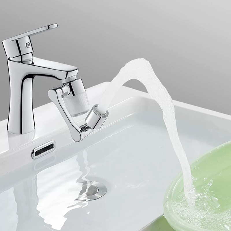 Faucet Filter Aerator Rotation Robotic Arm Faucet Extender SplashProof Water Outlet For Kitchen And 5
