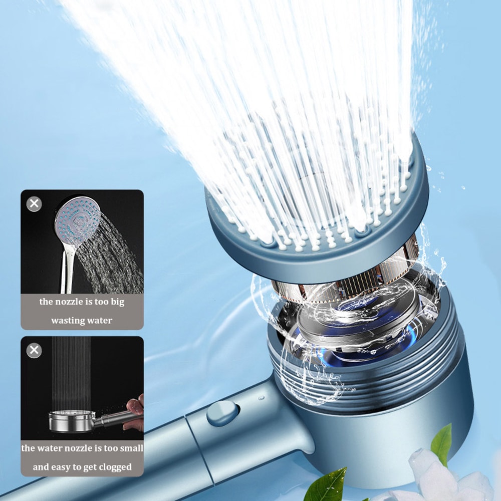 Bathroom Water Heater Shower Set With Pressurized Hollow Shower Head Fivespeed Filter Universal Lar 1