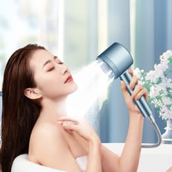 bathroom water heater shower set with pressurized hollow shower head five-speed filter universal large water outlet