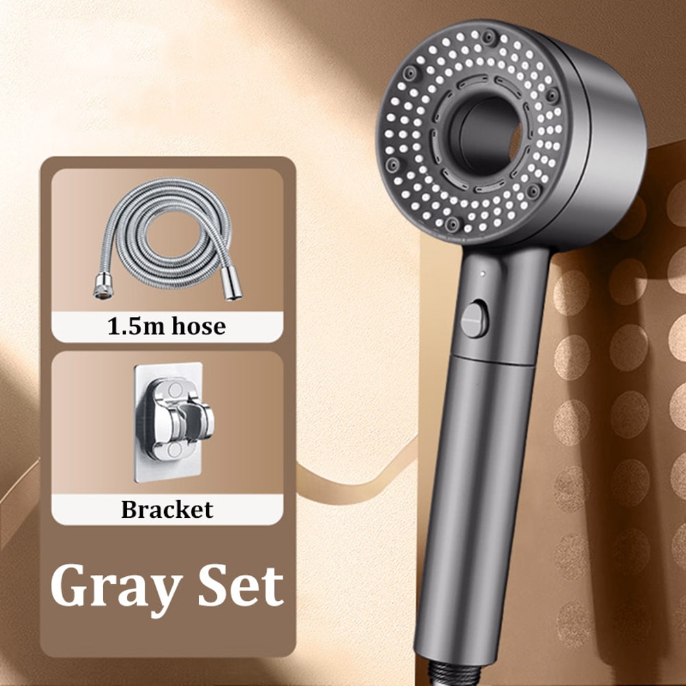 Bathroom Water Heater Shower Set With Pressurized Hollow Shower Head Fivespeed Filter Universal Lar 6
