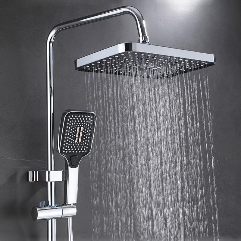 Shower Combo Large Panel Rain Handheld ThreeMode Shower Set For Bathroom 3