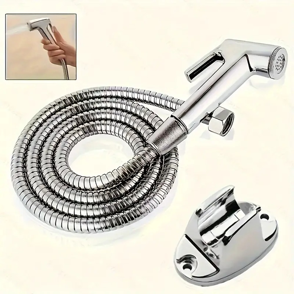Bathroom Accessories Set Toilet Spray Gun Handheld Shower Set Toilet Booster Flusher Nozzle Handhel 0