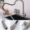 Pullout Kitchen Faucet Stainless Steel Brushed Sink Faucet Single Hole Water Faucet 3