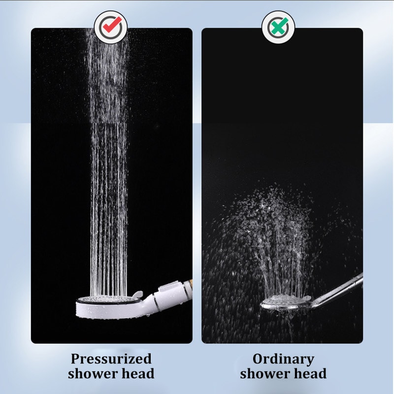 Large Panel Handheld Shower Set Dechlorination Filter Booster FiveSpeed For Skin Beauty 4