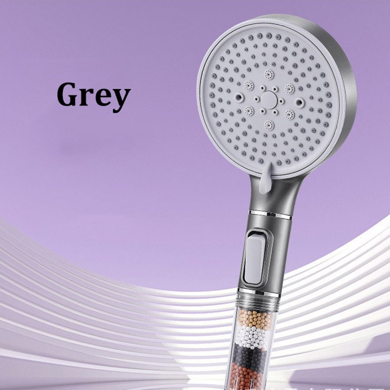Large Panel Handheld Shower Set Dechlorination Filter Booster FiveSpeed For Skin Beauty 9