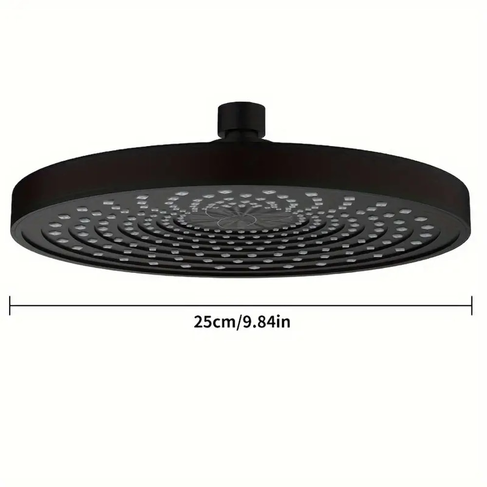 High Pressure Ceiling Mounted Shower Head Modes Rainfall Large Flow Big Panel Spray Nozzle 6