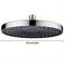 High Pressure Ceiling Mounted Shower Head Modes Rainfall Large Flow Big Panel Spray Nozzle 5
