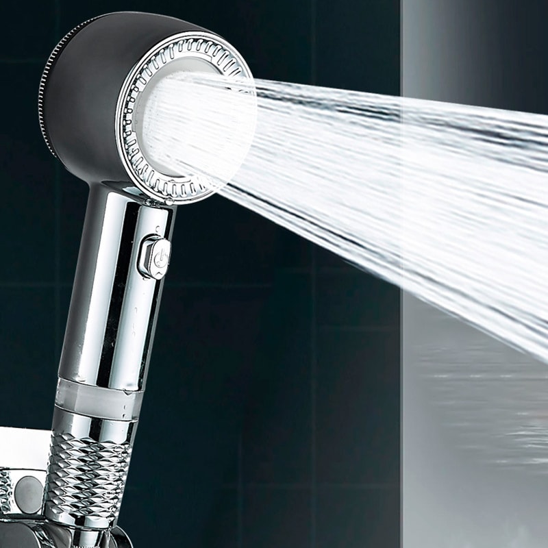 Handheld Shower Booster Set New Filter Universal Bathroom Shower Head Large Outlet 0