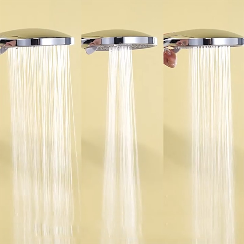 Universal Shower Set Handheld 3speed Shower Head Large Water Volume Top Spray Booster Adjustment Ho 2