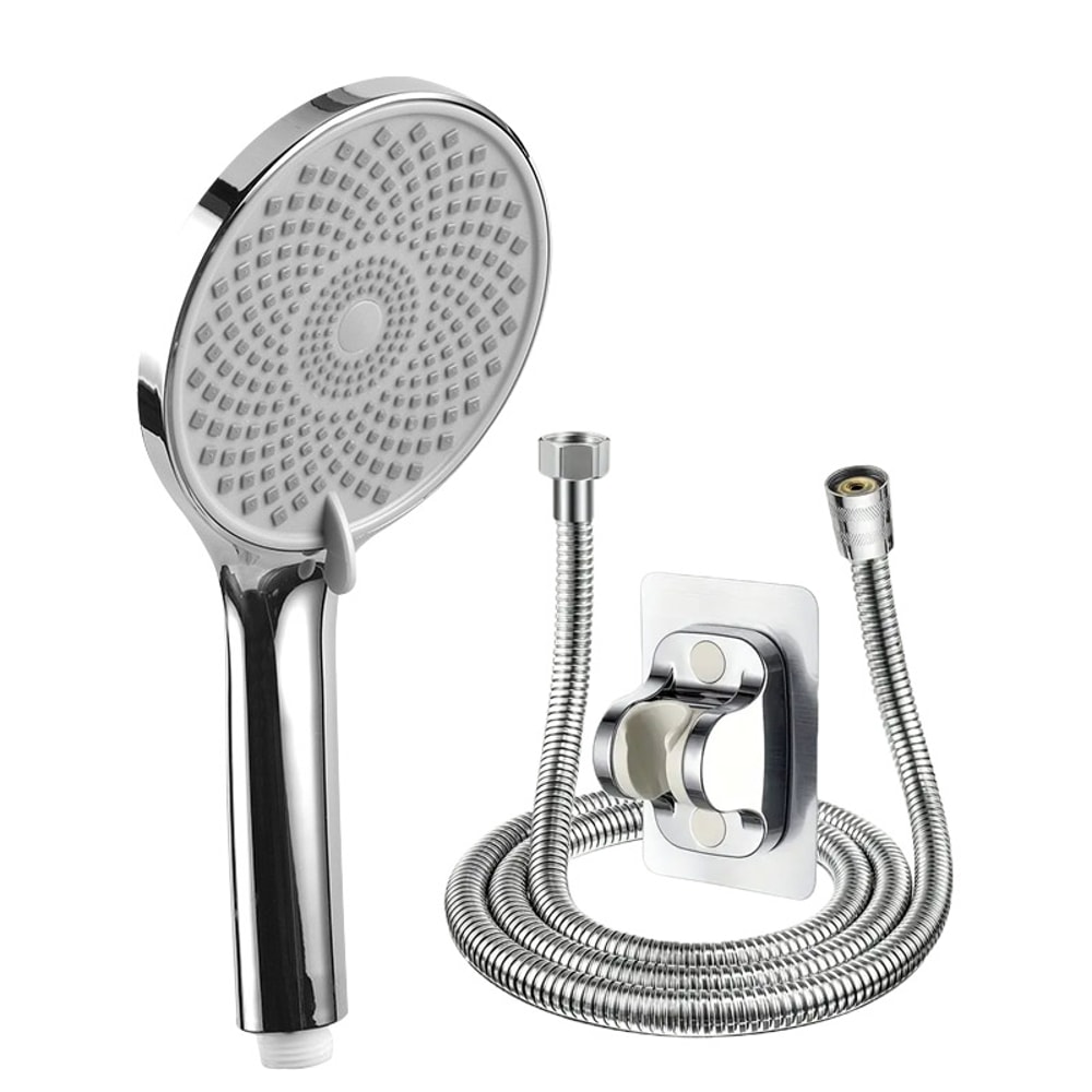 Universal Shower Set Handheld 3speed Shower Head Large Water Volume Top Spray Booster Adjustment Ho 7