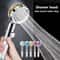 Handheld Shower Head Shower Booster With Filter Propeller Turbine High Pressure Nozzle Small Waist 4