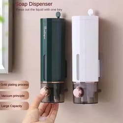 wall-mounted punch-free soap dispenser, hand soap press box, bathroom hotel, shampoo shower gel dispenser