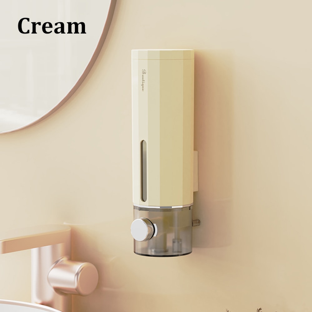 Wallmounted Punchfree Soap Dispenser Hand Soap Press Box Bathroom Hotel Shampoo Shower Gel Dispense 8