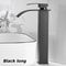 Stainless Steel Waterfall Wash Basin Hot Cold Dual Faucet Black Bathroom Toilet Home Sink 9