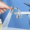 Universal Faucet Extender Multi Functional Washbasin U Shaped Anti Splash Rotating Sink Head 0