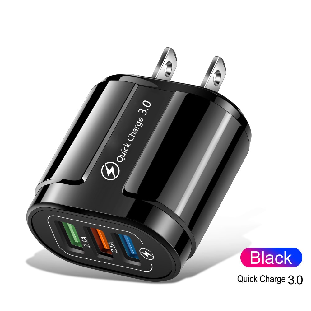 Quik Charge Adapter USB Fast Phone Charger Wall Chargers Plug 7