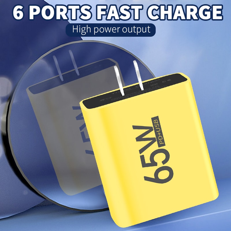 Portable Ports USB Charger Adapter PD Fast Charging USB Type C Phone Charger 2