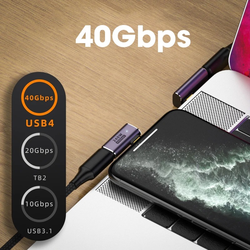 USB OTG Type C Adapter L Style Male To Female 2