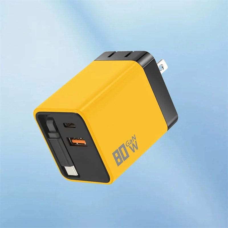 Retractable Cable USB C Fast Charger Quick Phone Adapter 8