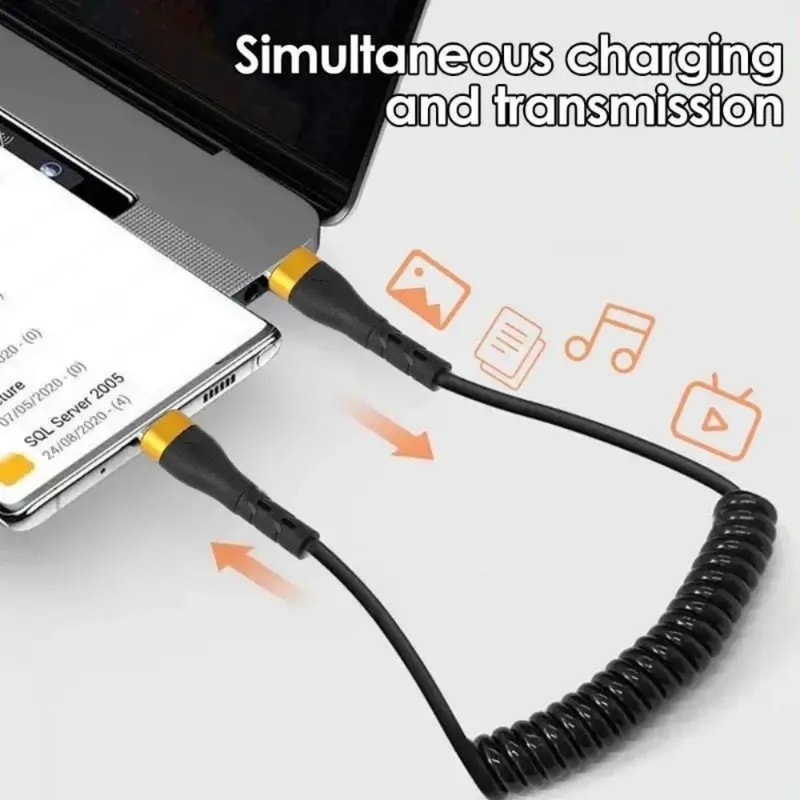 USB C To USB C Quick Charge Wire PD Fast Charging Phone Charger Data Cord 2