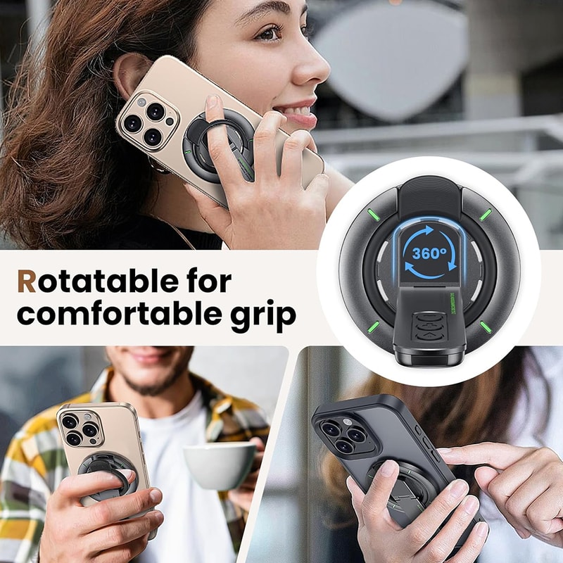 Universal Adjustable Portable Phone Holder Rotation Magnetic Finger Ring Stand For Smartphones 1