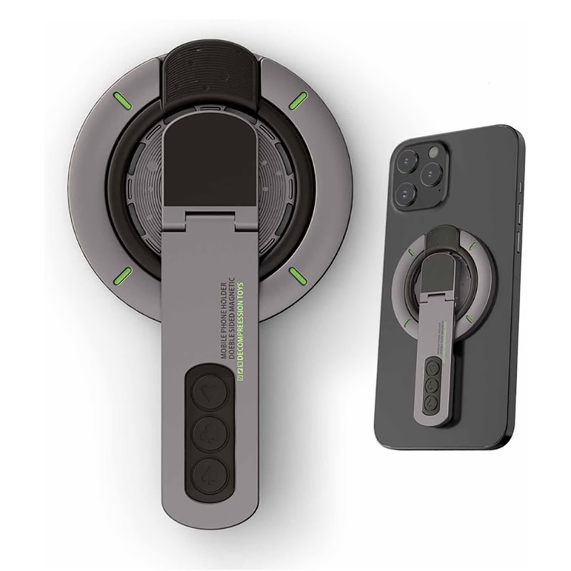 Universal Adjustable Portable Phone Holder Rotation Magnetic Finger Ring Stand For Smartphones 7