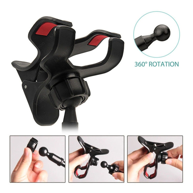 Adjustable Lazy Mobile Phone Holder Flexible Arm Clip Bed Desktop Stand Universal Smartphone Mount 2