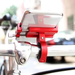 universal bicycle phone holder aluminum alloy anti-slip shockproof stand mount for gps navigation motorcycle bracket