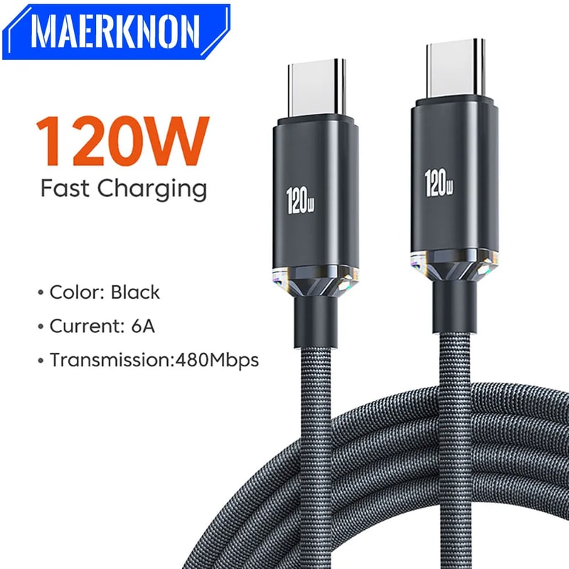 USB C Cable Type C To Type C Super Fast Charging Phone Charger Data Cord Quick Charge 7