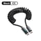 Fast Charging USB C Cable Spring Retractable Data Cord Type C Quick Cable 6