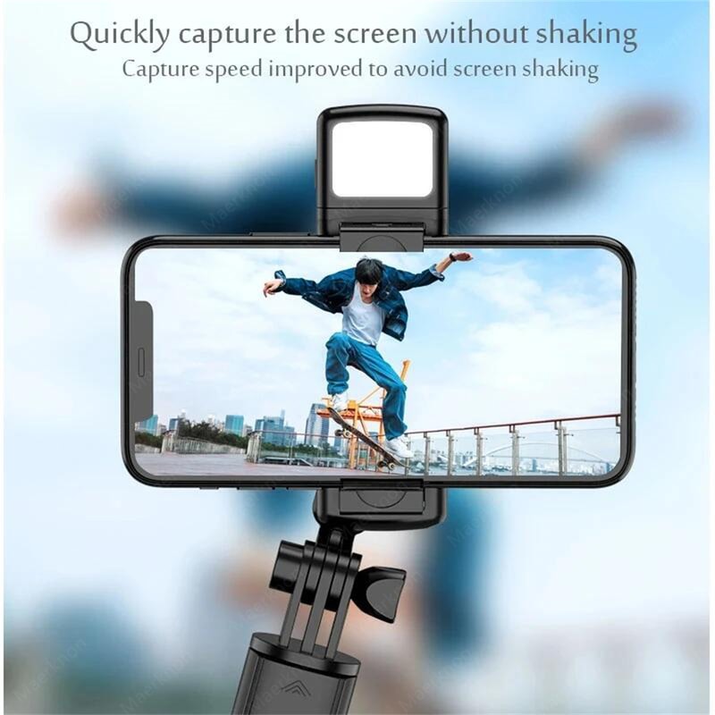Multifunctional Bluetooth Tripod Stand With Wireless Remote Shutter And Selfie Stick Portable 1