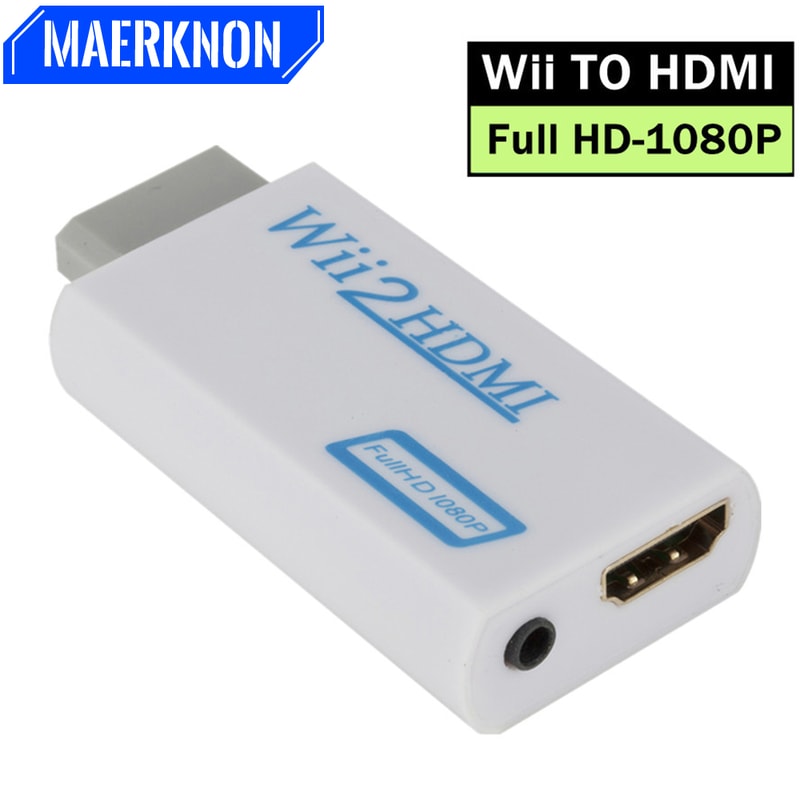 Wii To HDMI Adapter HD Converter Jack Audio Video Cable For Laptop PC HDTV Monitor 5