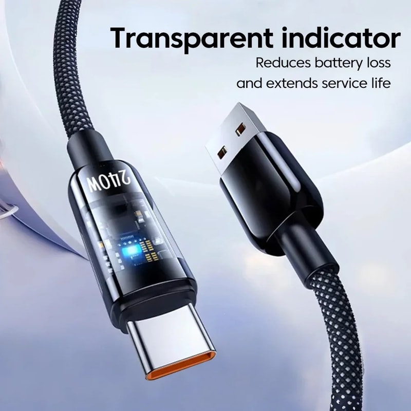 PD Quick Charge USB Type C Cable Super Fast Charging Data Cord Phone Charger Wire For Quick Power D 1