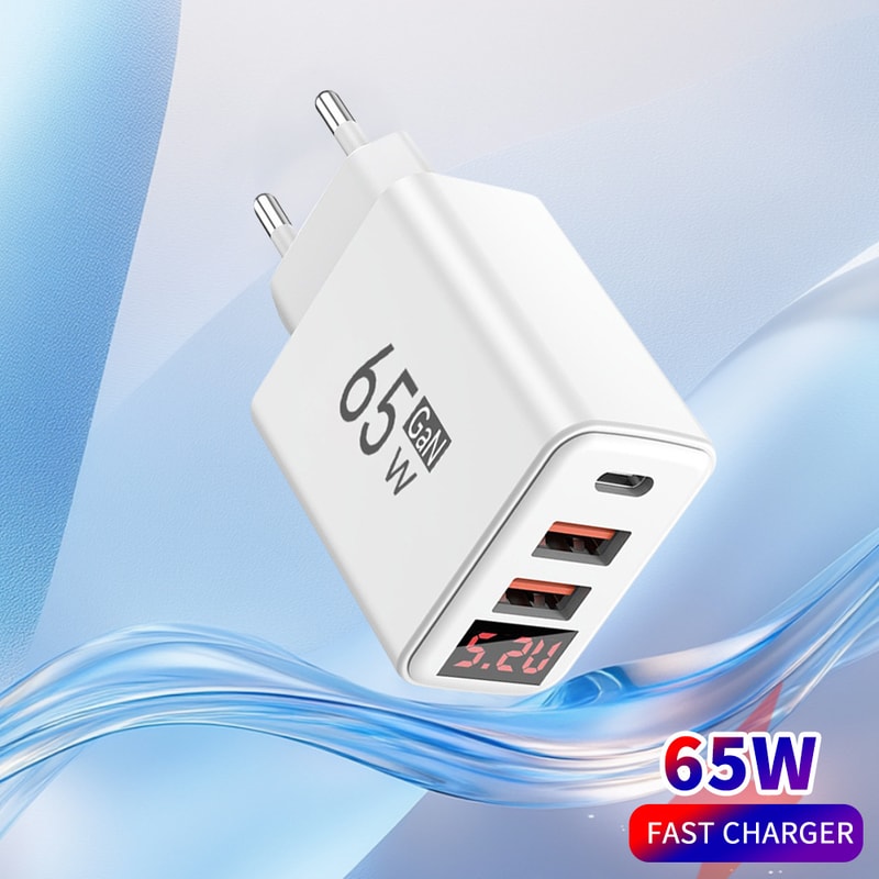 USB Type C Power Adapter Travel Wall Charger Quick Charge Ports Fast Charging 0