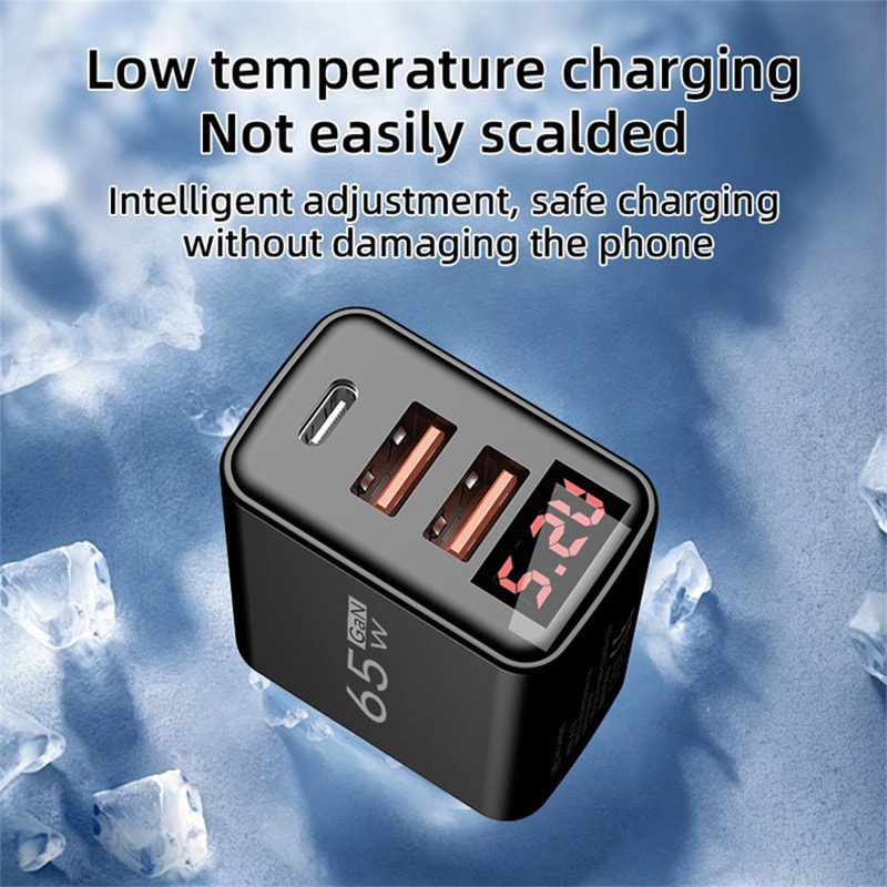 USB Type C Power Adapter Travel Wall Charger Quick Charge Ports Fast Charging 2