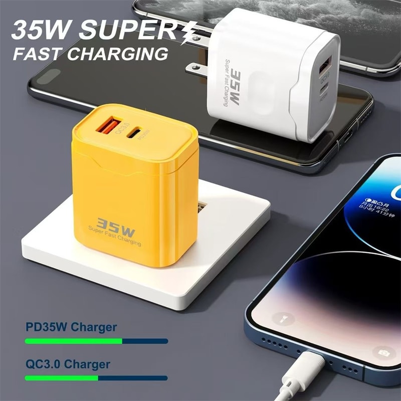Fast Charge USB PD Wall Charger Power Adapter Type C Phone Charger 2