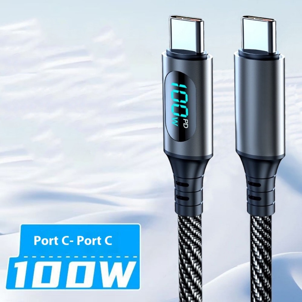 USB C To USB C Cable PD Fast Charging Quick Charge Data Transfer Cord High Speed Charger Cable 6