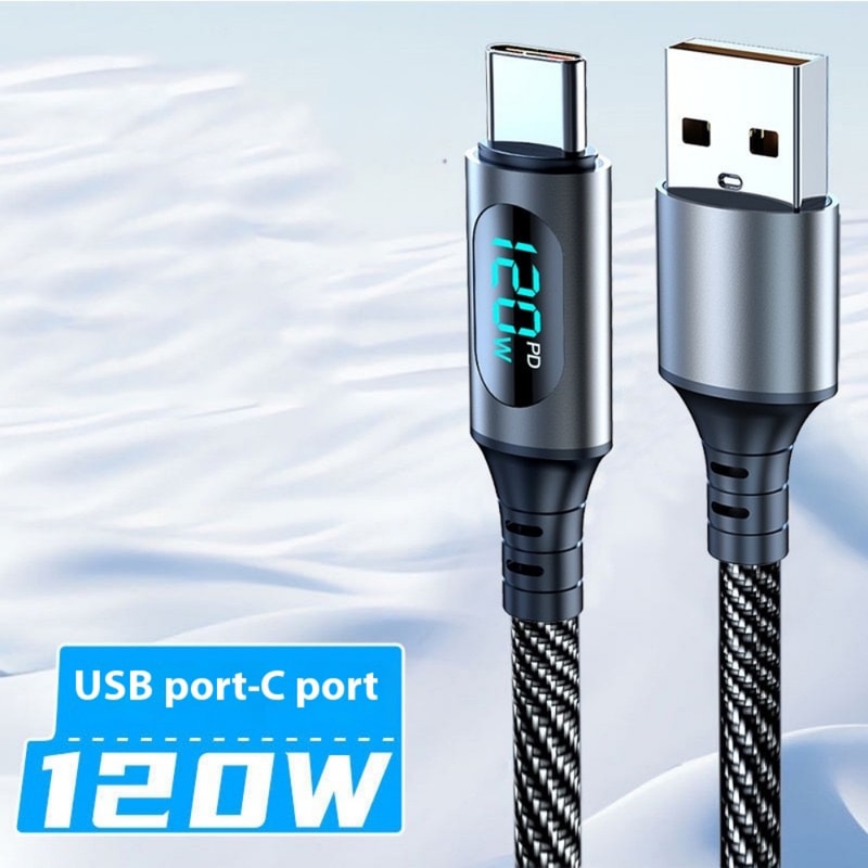 USB C To USB C Cable PD Fast Charging Quick Charge Data Transfer Cord High Speed Charger Cable 7