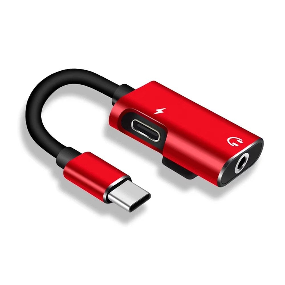 USB C Audio Splitter Type C Female To Jack Male Headphone Cable Converter 8