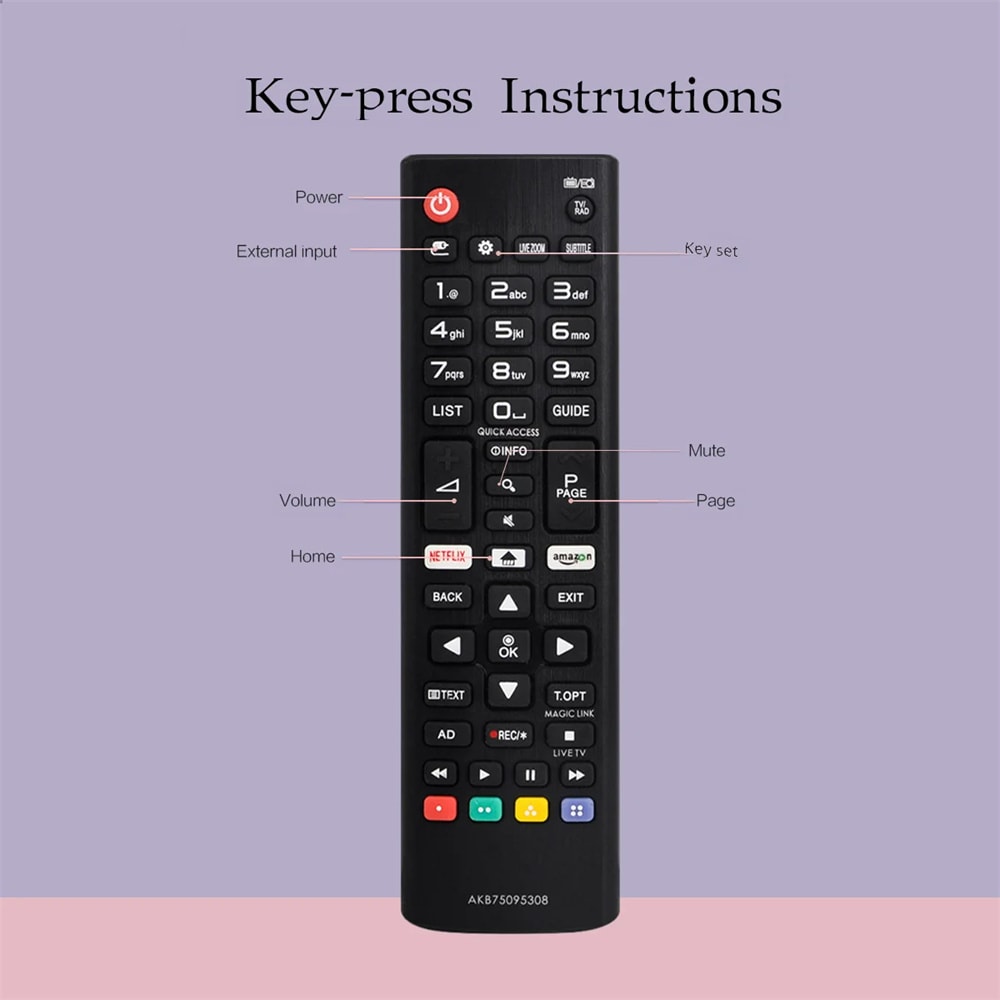 Television Remote Controller For Smart TV Netflix New Replacement Remote