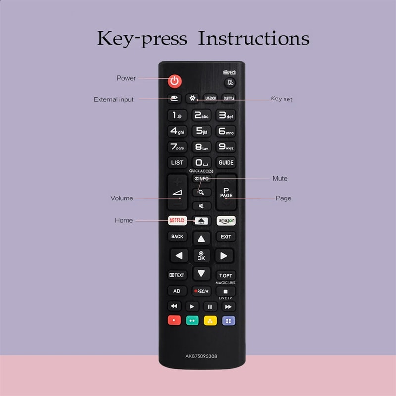 Television Remote Controller For Smart TV Netflix New Replacement Remote