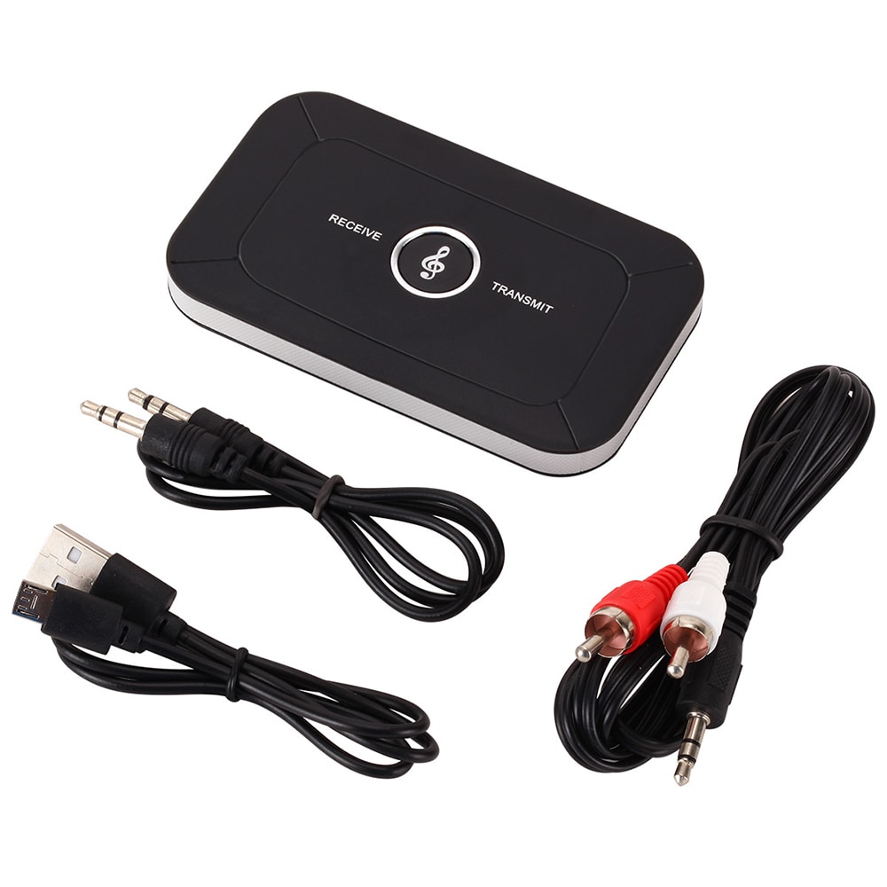 Stereo Bluetooth Audio Transmitter Receiver Jack AUX Wireless Adapter For Car PC TV Music Headphone 0