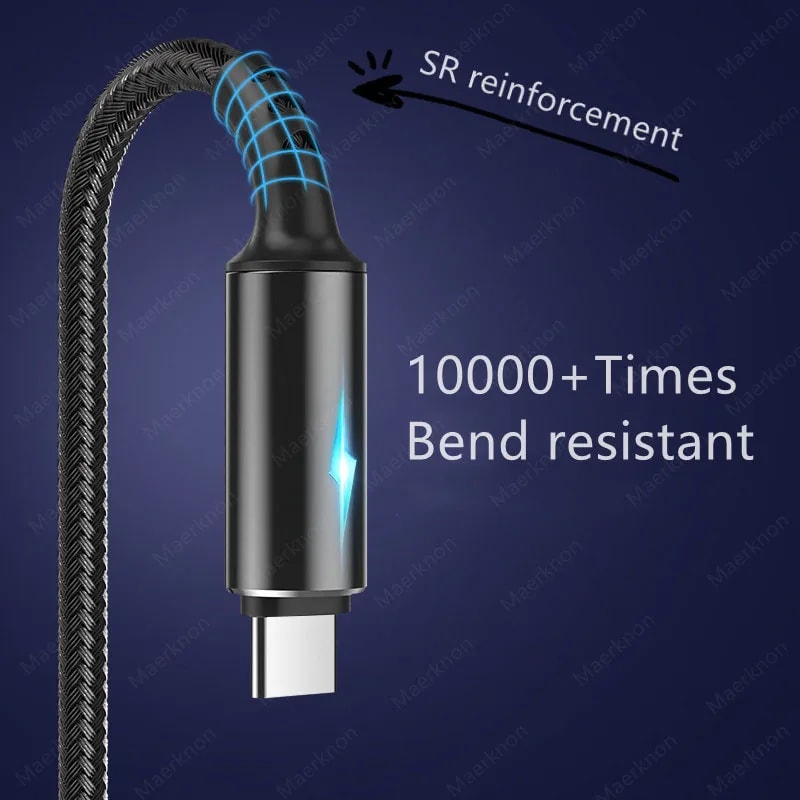 USB C Cable Fast Charging Micro USB Charger Quick Charge Data Cord 2