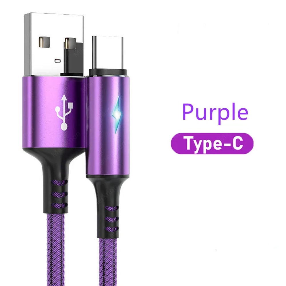 USB C Cable Fast Charging Micro USB Charger Quick Charge Data Cord 7